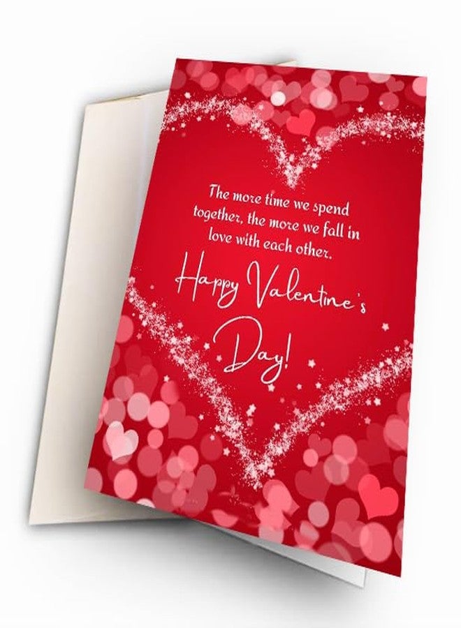 PICKKART Valentine's Day Greeting Card with Red Hearts and Love Quote, 22 x 14 cm (Red) - Image 1